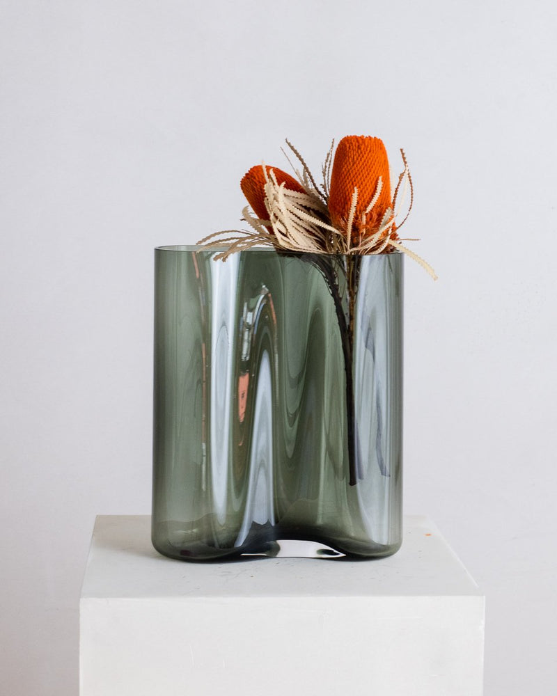 Aer Vase, 33cm, Smoke