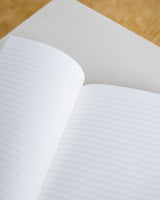 Leather Notebook Light Grey
