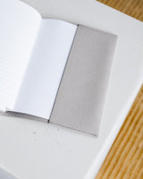 Leather Notebook Light Grey